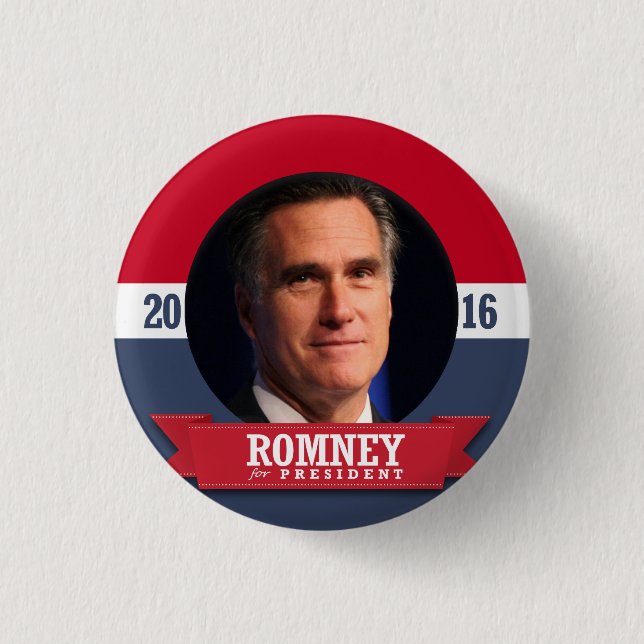MITT ROMNEY 2016 KNAPP (Framsida)