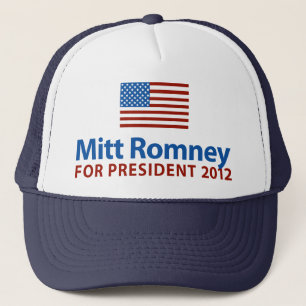 Mitt Romney amerikanska flaggan Truckerkeps