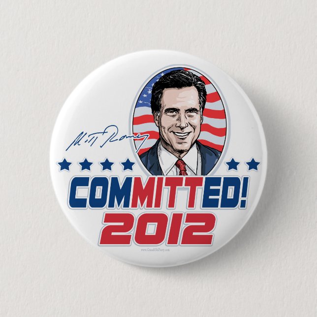 Mitt Romney begick 2012 utrustar Knapp (Framsida)