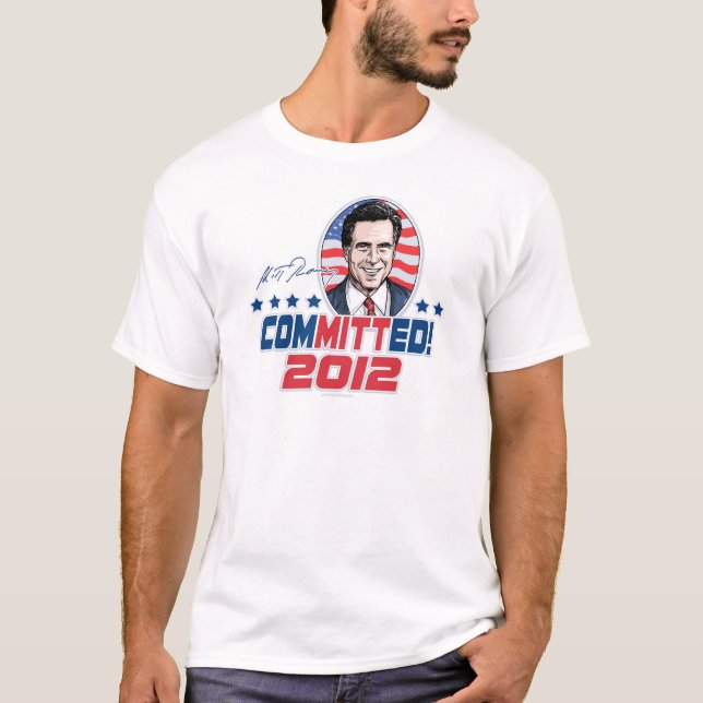 Mitt Romney begick 2012 utrustar Tee Shirt (Framsida)