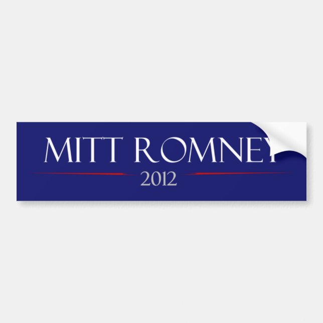 Mitt Romney bildekal 2012 (Framsidan)