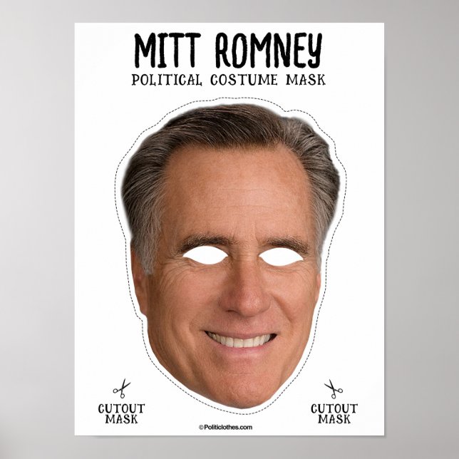 Mitt Romney Costume Mask Poster (Framsidan)