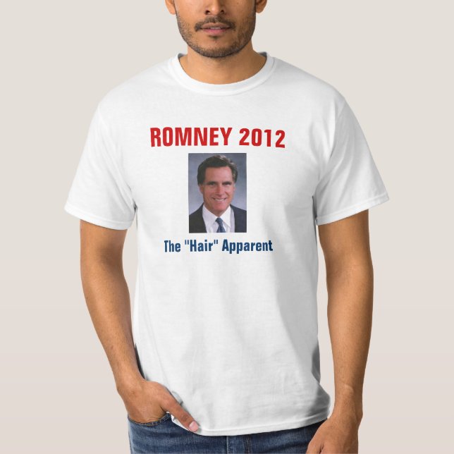 Mitt Romney - det påtagliga "håret" Tee (Framsida)