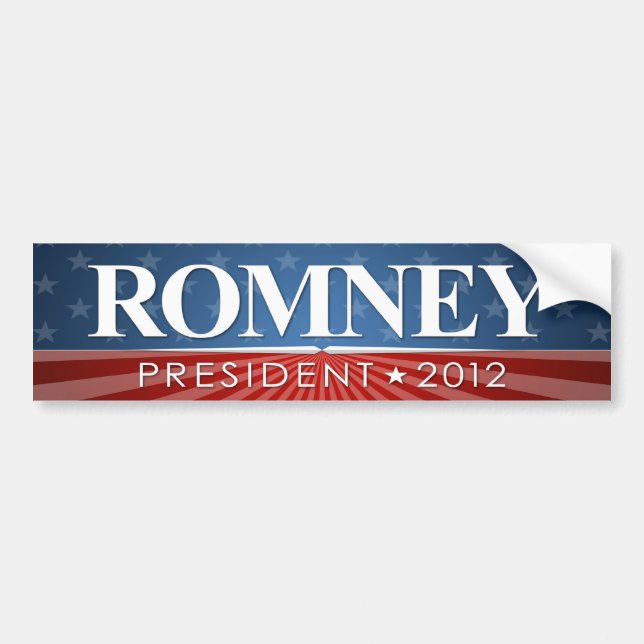 Mitt Romney för president 2012 Bildekal (Framsidan)