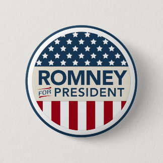 Mitt Romney för presidenten 2012 (flaggastil) Knapp