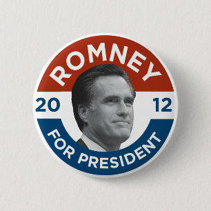 Mitt Romney för presidenten 2012 Knapp