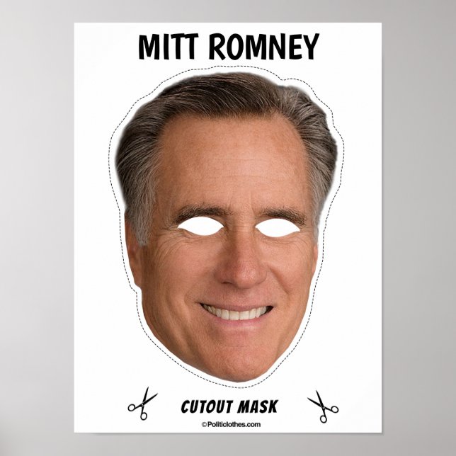 MITT ROMNEY Halloween Mask Poster (Framsidan)