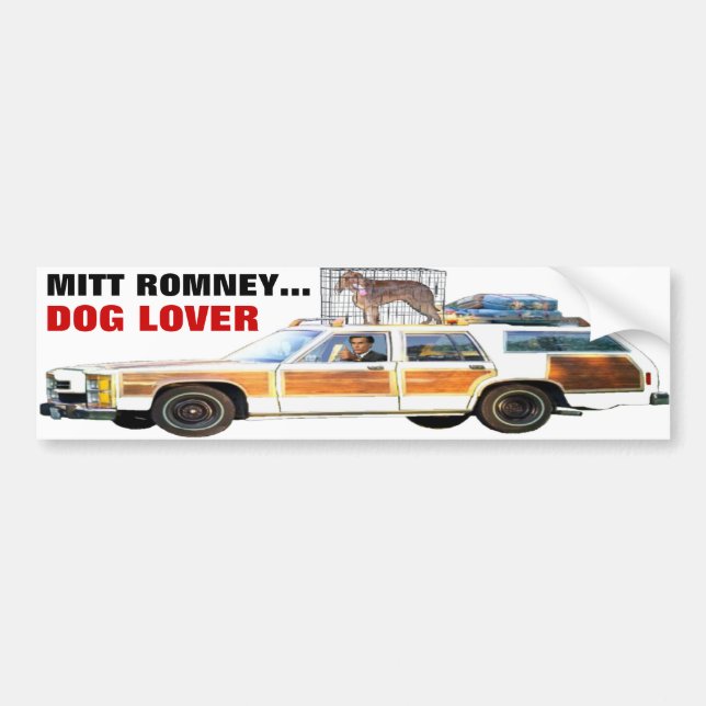 MITT ROMNEY…, HUND ÄLSKAREBILDEKAL BILDEKAL (Framsidan)