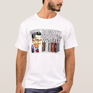 Mitt Romney limbindningfullt av skjortan för Tee Shirt