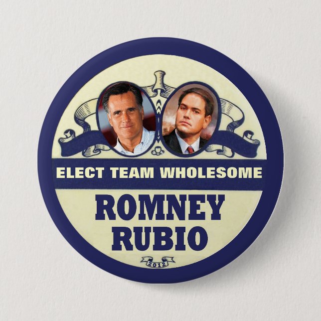 Mitt Romney / Marco Rubio 2012 Knapp (Framsida)