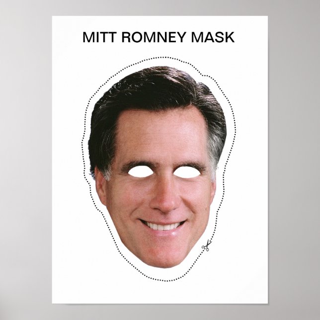 Mitt Romney Mask Poster (Framsidan)