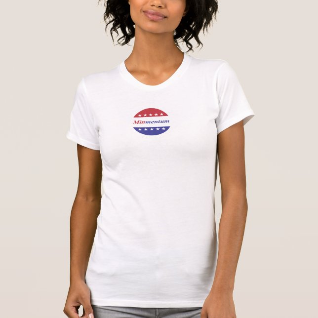 Mitt Romney "mittmentum" Tee (Framsida)