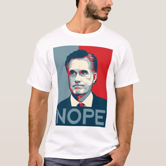 Mitt Romney - "Nope" skjorta T Shirt (Framsida)