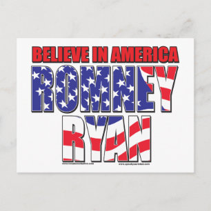 Mitt Romney och Paul Ryan Vykort