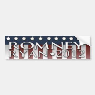 Mitt Romney Paul Ryan 2012 Bildekal