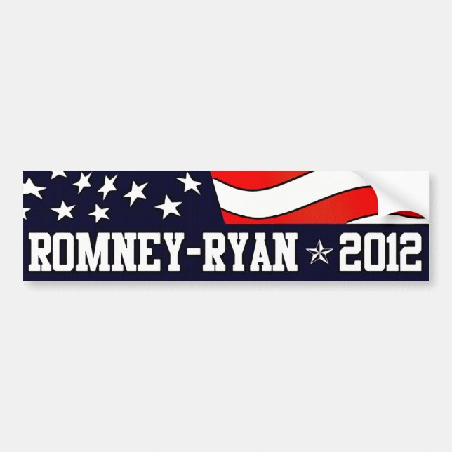 Mitt Romney Paul Ryan 2012 Bildekal (Framsidan)