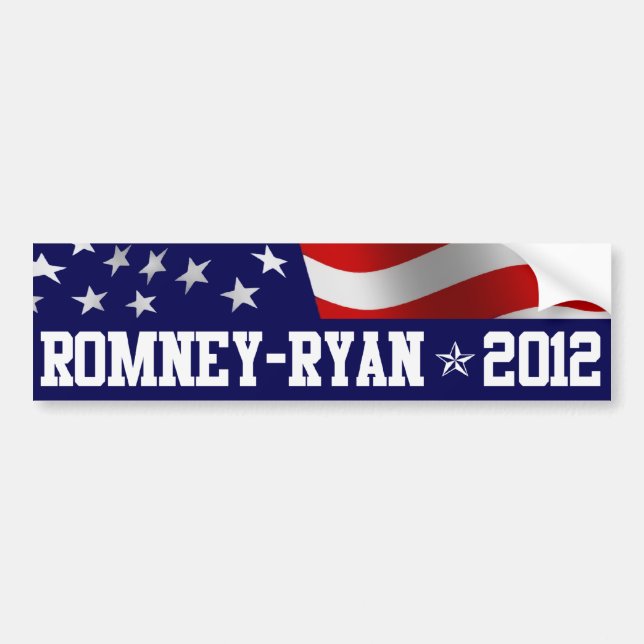 Mitt Romney Paul Ryan 2012 Bildekal (Framsidan)