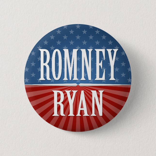 Mitt Romney Paul Ryan 2012 Knapp (Framsida)