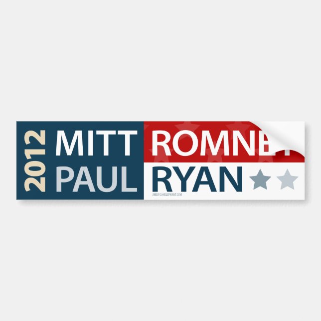 Mitt Romney Paul Ryan bildekal (Framsidan)