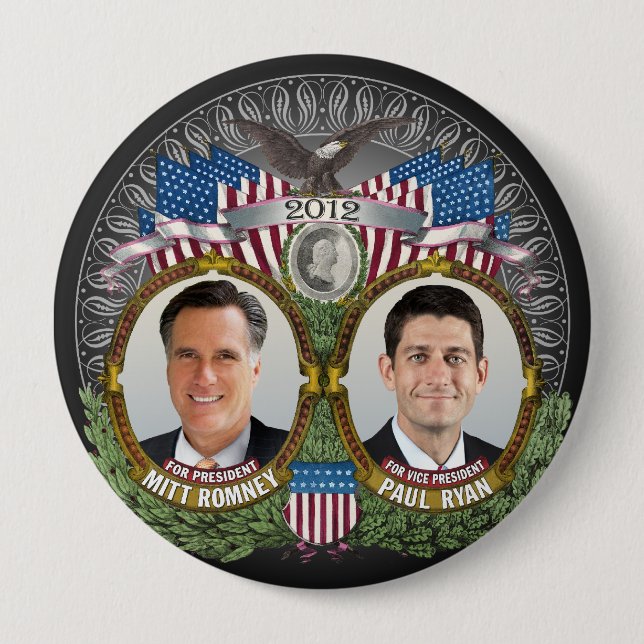 Mitt Romney Paul Ryan Photo Knapp (Framsida)