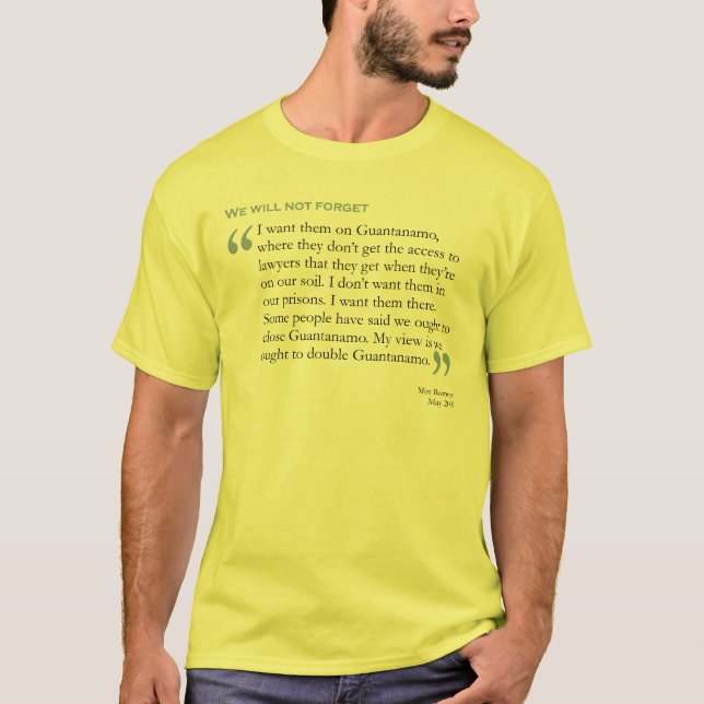 Mitt Romney Quote T-shirt (Framsida)