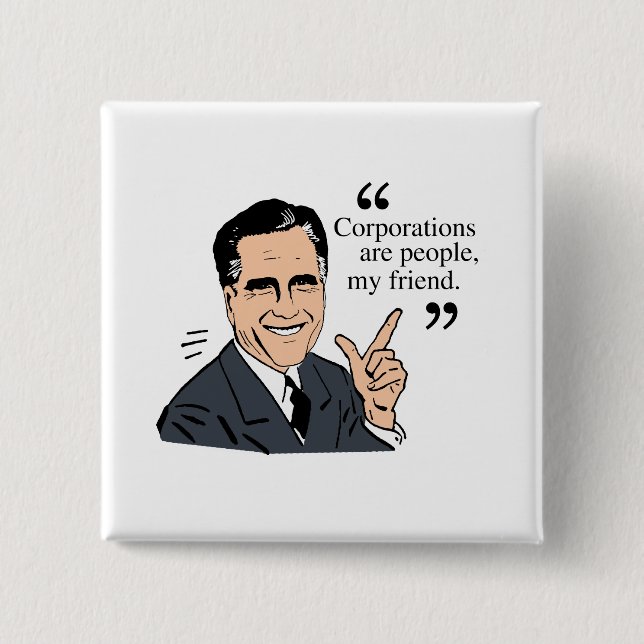 Mitt Romney Quotes färg Knapp (Framsida)