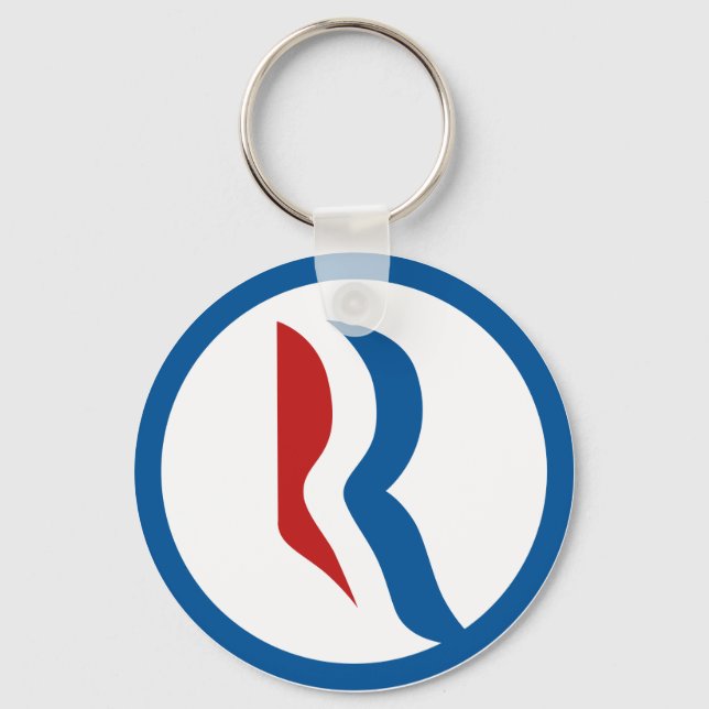 Mitt Romney "R"-Logotyp Nyckelring (Framsida)