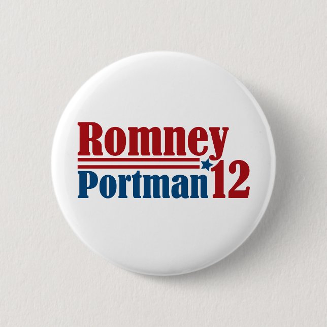 Mitt Romney Rob Portman 2012 Knapp (Framsida)