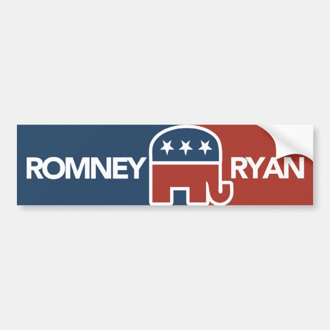 Mitt Romney Ryan elefantbildekal Bildekal (Framsidan)