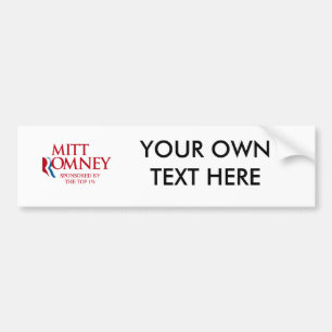 Mitt Romney sponsrade vid den bästa en Bildekal