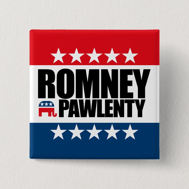 Mitt Romney Tim Pawlenty 2012 Knapp (Framsida)