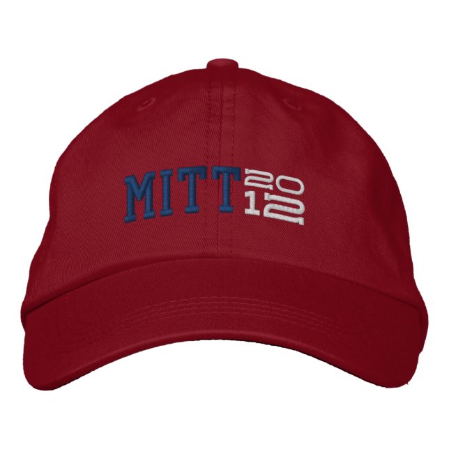Mitt Romney tjugonde 2012 Broderad Keps (Framsida)
