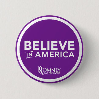 Mitt Romney tror i Amerika 2012 (lilor) Knapp