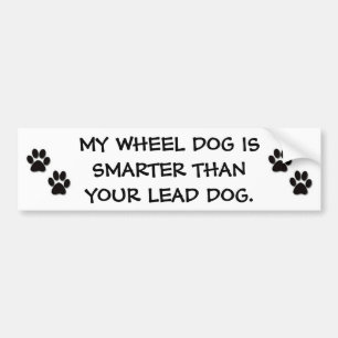 MITT RULLA HUNDEN ÄR MER SMART ÄN DIN BLY- HUND BILDEKAL