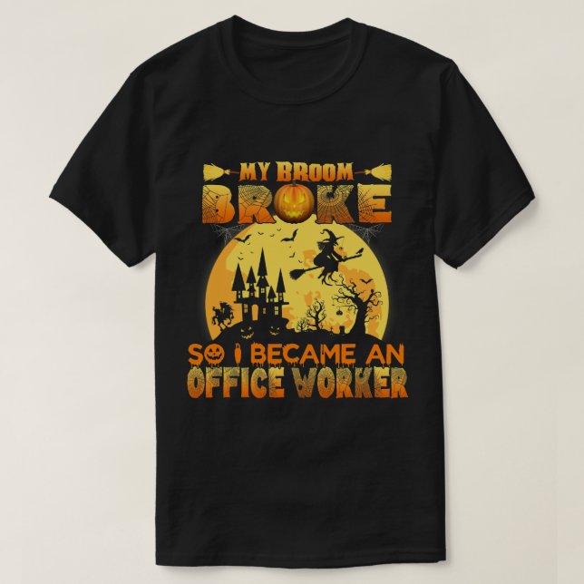 Mitt rum är Fattigt så jag blev en Office Worker H T Shirt (Design framsida)