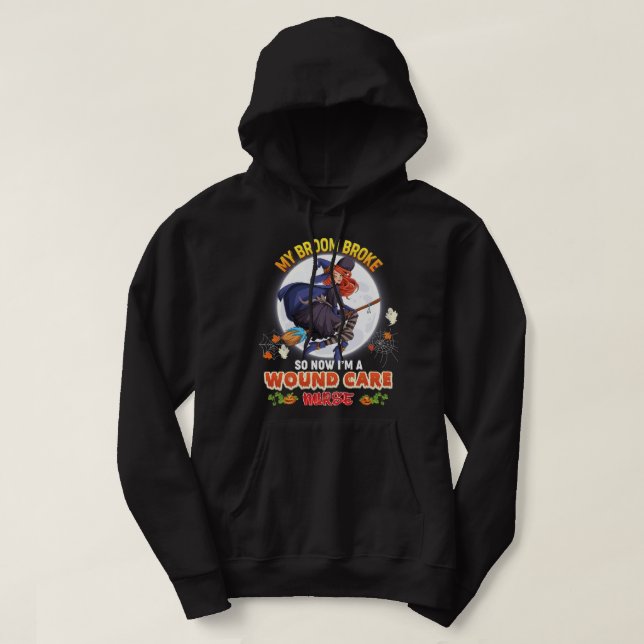 Mitt rum är Fattigt så nu är jag en vårtsjuksköter Hoodie (Design framsida)
