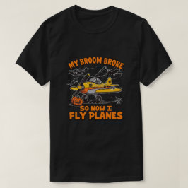 Mitt rum är Fattigt så nu flyger jag Flygplan - Pi T Shirt