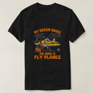 Mitt rum är Fattigt så nu flyger jag Flygplan - Pi T Shirt