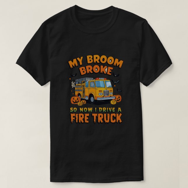 Mitt rum är Fattigt så nu kör jag eld Lastbil - ro T Shirt (Design framsida)