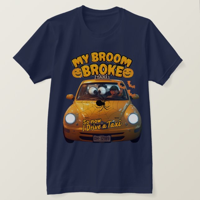 Mitt rum är Fattigt så nu kör jag en Taxi - lustig T Shirt (Design framsida)