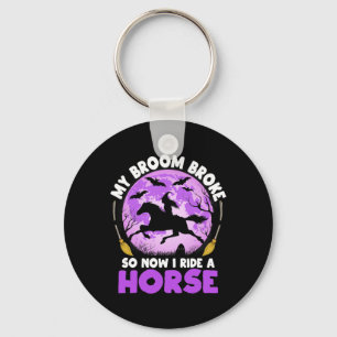 Mitt rum är Fattigt så nu ride jag en horse Witch Nyckelring