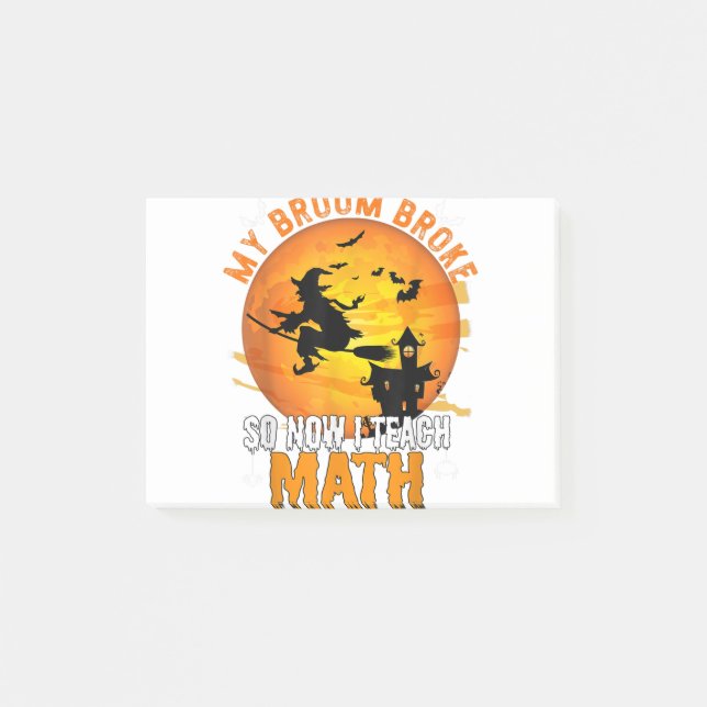 Mitt rum är Fattigt så nu ska jag lära Math-lärare Post-it Block (Framsida)