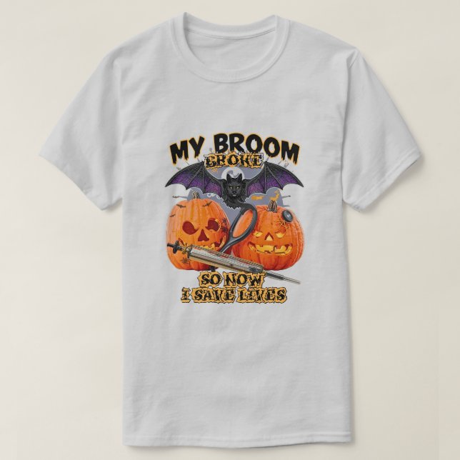Mitt rum är Fattigt så nu Spara Lives - Nurse Hall T Shirt (Design framsida)