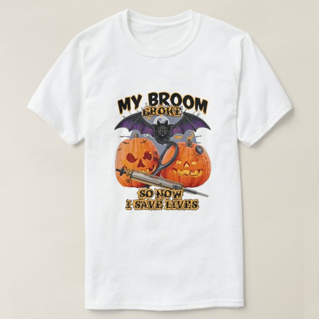 Mitt rum är Fattigt så nu Spara Lives - Nurse Hall T Shirt (Design framsida)
