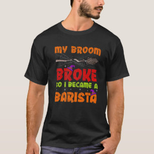 Mitt rum Fattigt så jag blev en Barista Halloween T Shirt