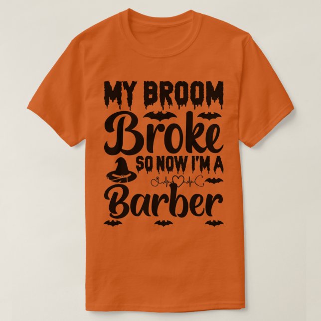 Mitt rum Fattigt så nu är jag Barber T Shirt (Design framsida)