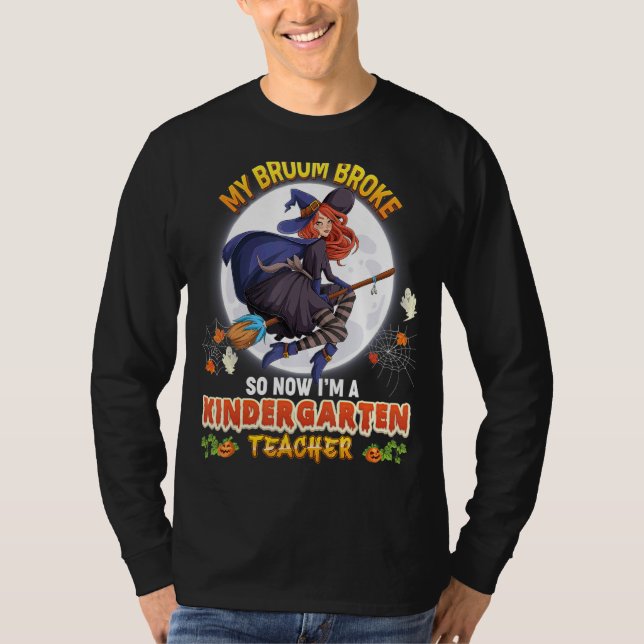 Mitt rum Fattigt så nu är jag en Kindergarten Lära T Shirt (Framsida)