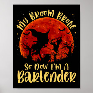 Mitt rum Fattigt så nu är jag en Rtender Halloween Poster