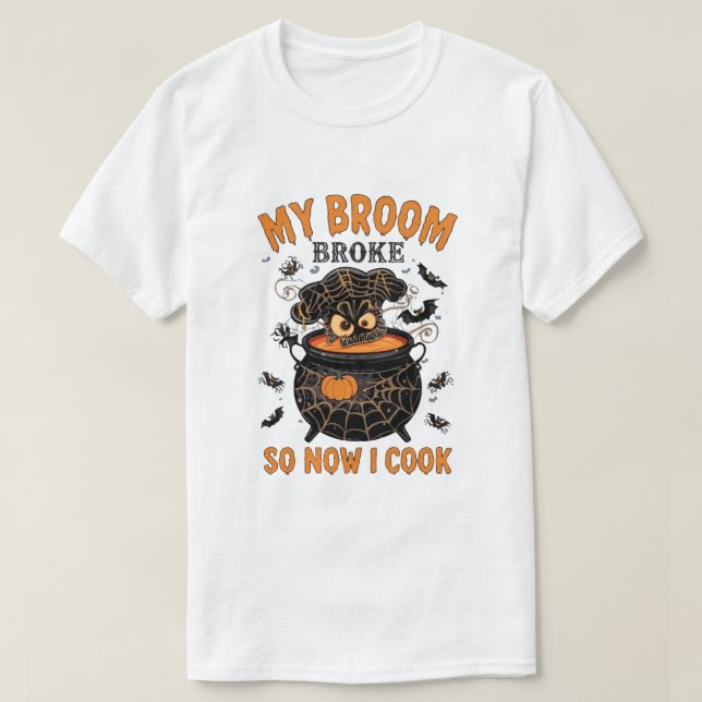Mitt rum Fattigt så nu kokar jag... Chef Halloween T Shirt (Design framsida)