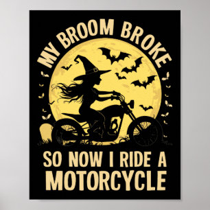 Mitt rum Fattigt så nu ride jag en motorcykel Poster